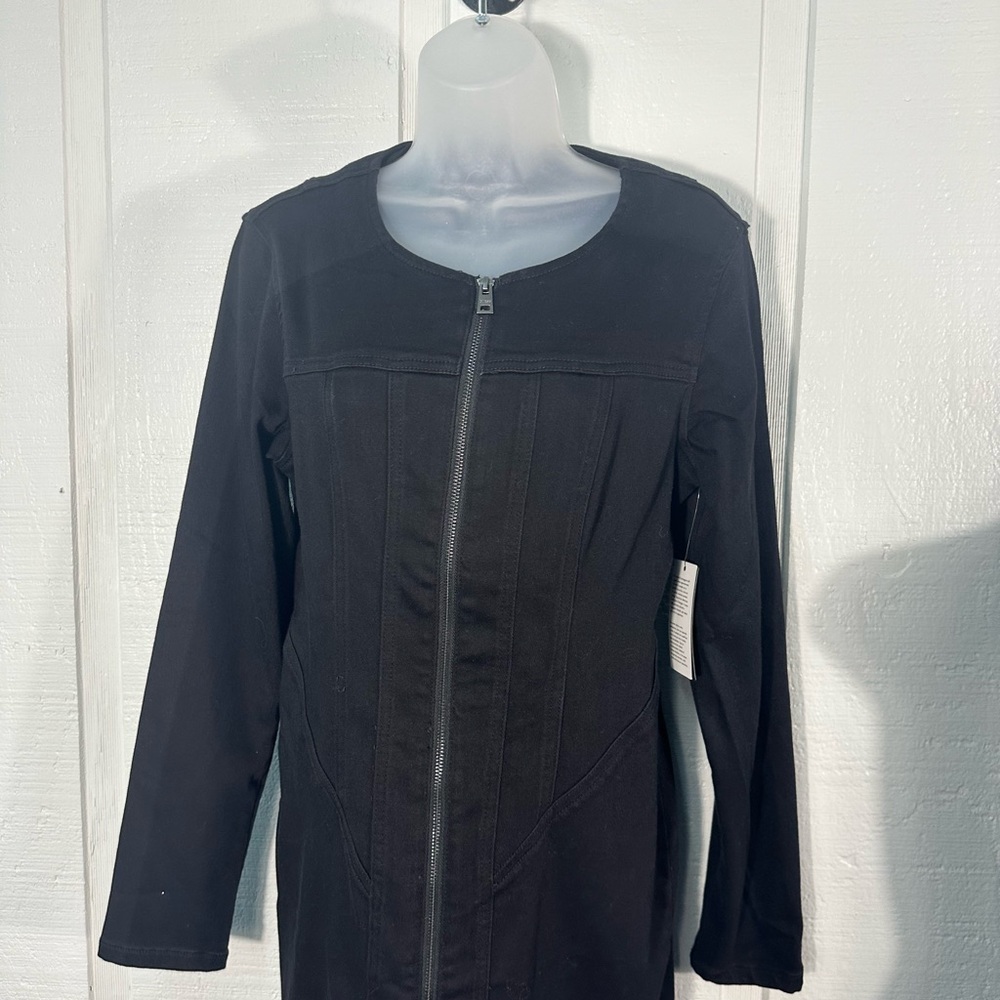 Guess Black Jean Corset Dress Size Large NWT - Picture 5 of 10